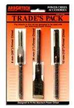 Trades Pack - 3 pack flat chisel for Arbortech power chisel - PCH.FG.031