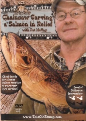 Chainsaw Carving a Salmon in Relief
